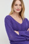 Светр з домішкою вовни Morgan жіночий колір фіолетовий легкий (2799168)