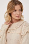 Светр з домішкою вовни Sisley жіночий колір бежевий (2702067)
