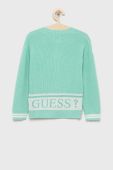 Дитячий кардиган Guess колір бірюзовий легкий