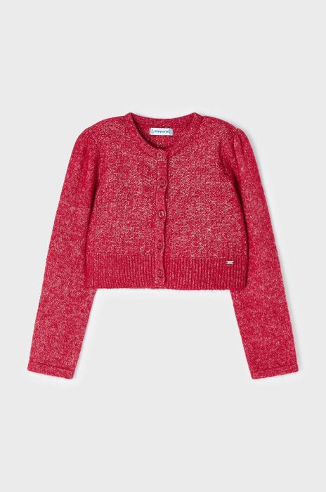 Дитячий кардиган Mayoral колір червоний легкий (2501090)