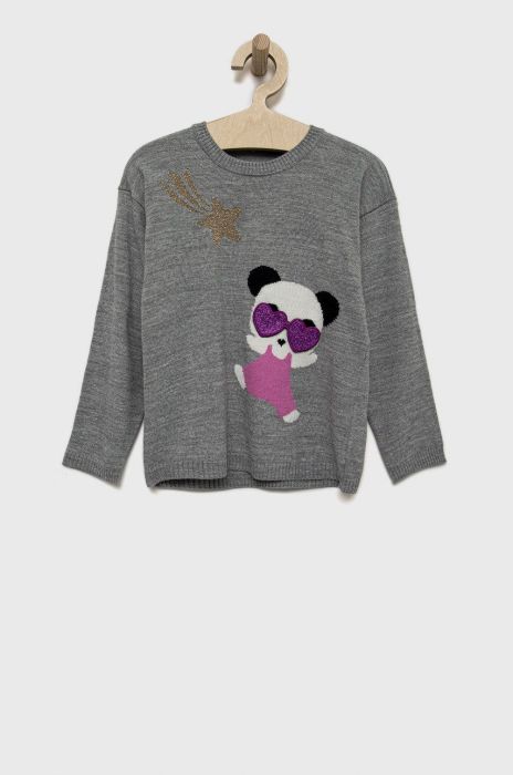 Дитячий светр United Colors of Benetton колір сірий легкий (2622612)