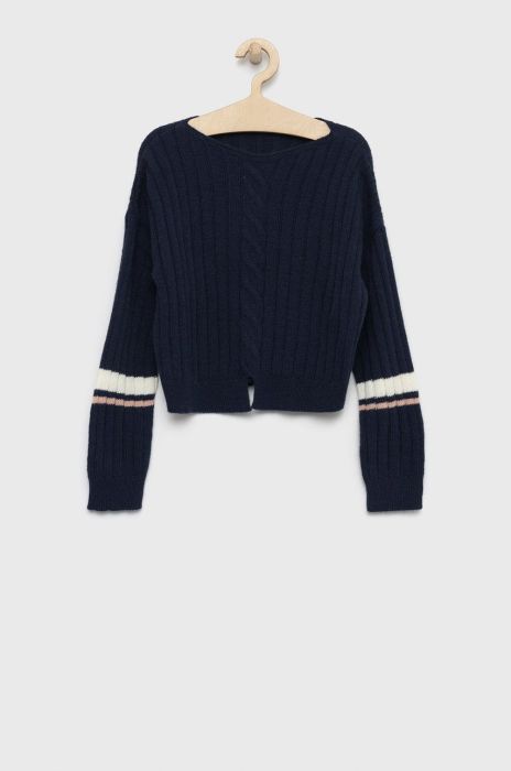 Дитячий светр з домішкою вовни United Colors of Benetton колір синій легкий (2707365)