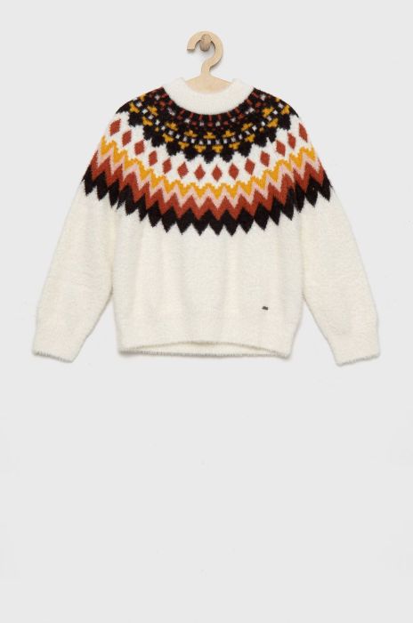 Дитячий светр Pepe Jeans колір білий теплий