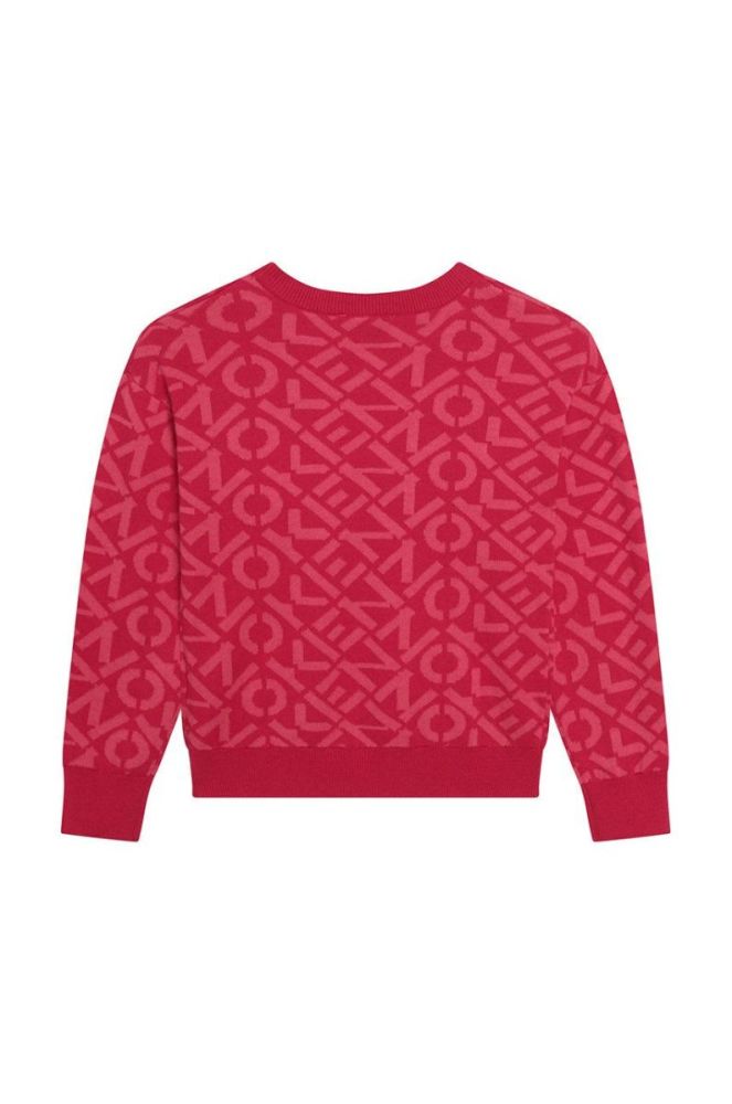 Дитячий светр Kenzo Kids колір рожевий легкий фото 2