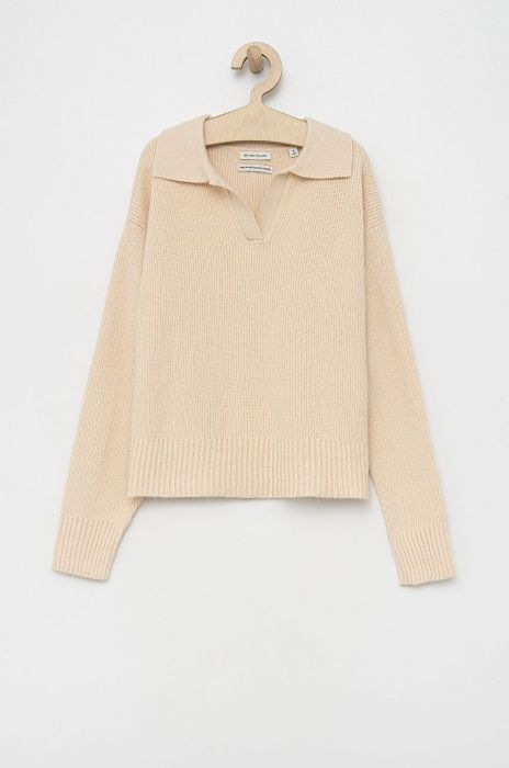 Дитячий светр Tom Tailor колір бежевий легкий