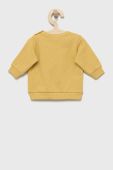 Дитяча бавовняна кофта United Colors of Benetton колір жовтий з принтом (2520550)