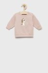 Дитяча бавовняна кофта United Colors of Benetton колір рожевий з принтом (2520544)