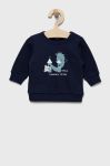Дитяча бавовняна кофта United Colors of Benetton колір синій з принтом (2520525)