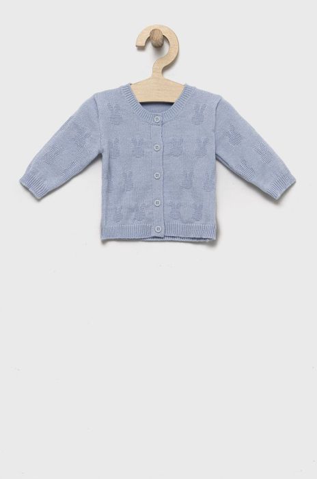 Дитячий кардиган United Colors of Benetton легкий колір блакитний