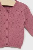 Дитячий кардиган United Colors of Benetton колір фіолетовий легкий