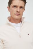 Светр Tommy Hilfiger чоловічий колір бежевий легкий півгольф
