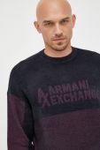 Светр Armani Exchange чоловічий колір синій легкий (2688731)