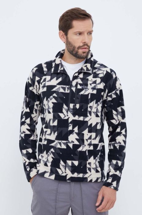 Спортивна кофта Columbia Fast Trek Printed колір чорний візерунок (3440866)