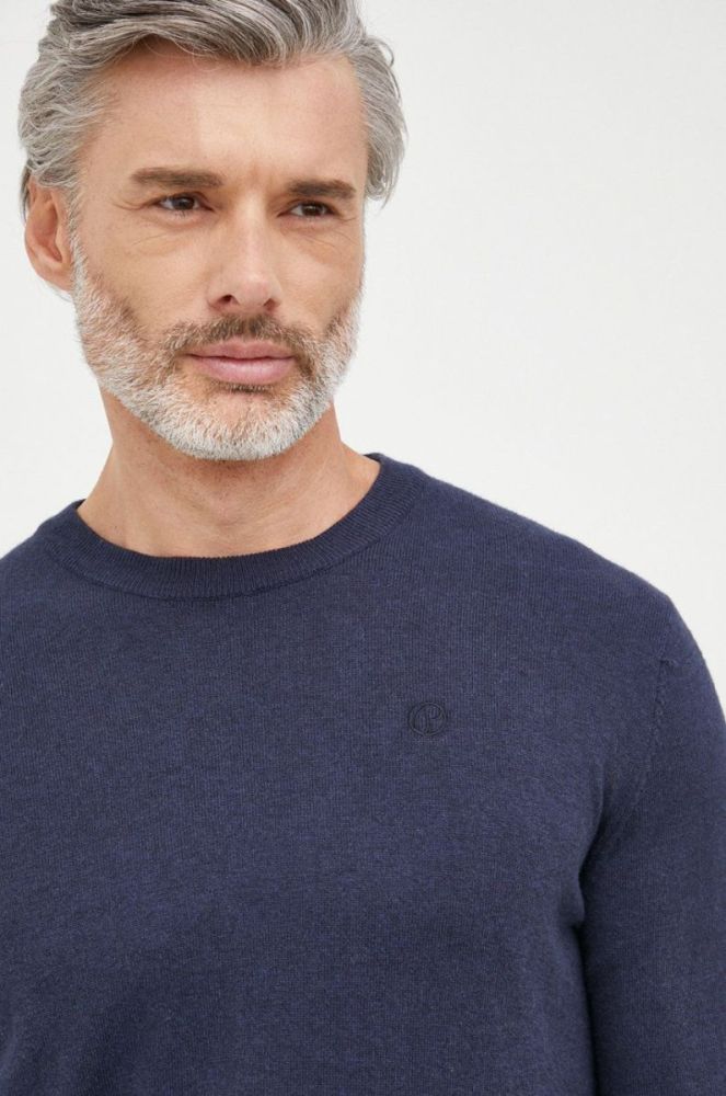 Светр з домішкою вовни Pepe Jeans чоловічий колір синій легкий (2594220) фото 4