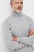Светр з домішкою вовни Pepe Jeans чоловічий колір сірий легкий гольф