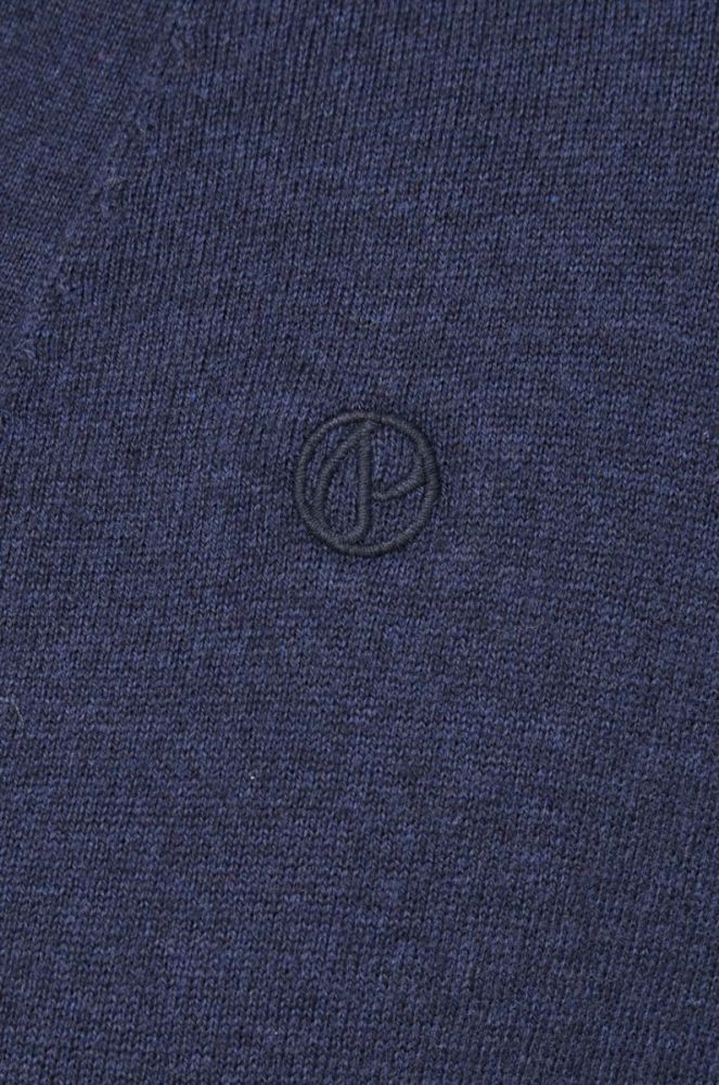 Кардиган з домішкою вовни Pepe Jeans чоловічий колір синій фото 5