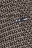 Бавовняний светер Pepe Jeans чоловічий колір коричневий легкий