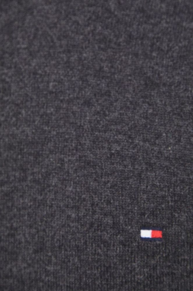 Светр з домішкою кашеміру Tommy Hilfiger чоловічий колір сірий легкий фото 5