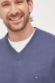 Светр з домішкою кашеміру Tommy Hilfiger чоловічий легкий колір блакитний (2587072)