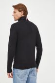 Светр з домішкою кашеміру Tommy Hilfiger чоловічий колір чорний легкий гольф
