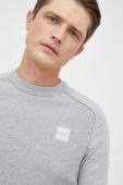 Светр з домішкою кашеміру BOSS Boss Casual чоловічий колір сірий легкий