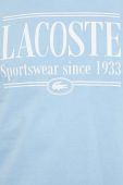 Бавовняна футболка Lacoste колір білий з принтом (3233599)