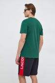 Бавовняна футболка Lacoste колір зелений з принтом (3048698)