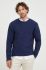 Светр Bruuns Bazaar чоловічий колір синій теплий