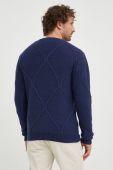 Светр Bruuns Bazaar чоловічий колір синій теплий