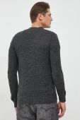 Светр з домішкою вовни Sisley чоловічий колір сірий легкий (2756151)