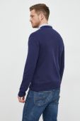 Бавовняний светер United Colors of Benetton чоловічий колір синій