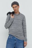 Светр Solid чоловічий колір сірий