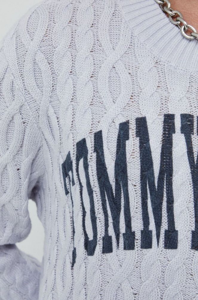 Светр Tommy Jeans чоловічий колір сірий (2666593) фото 5