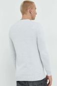 Бавовняний светер Tommy Jeans чоловічий колір сірий