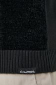 Светр з домішкою вовни La Martina чоловічий колір чорний