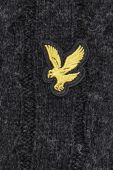Светр з домішкою вовни Lyle & Scott чоловічий колір чорний легкий