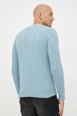 Светр з домішкою вовни Lyle & Scott чоловічий легкий колір блакитний (2695519)