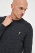 Вовняний светр Lyle & Scott чоловічий колір сірий легкий