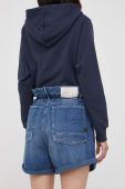 Джинсові шорти G-Star Raw жіночі колір синій однотонні висока посадка