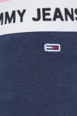 Шорти Tommy Jeans жіночі колір синій однотонні висока посадка (2507095)