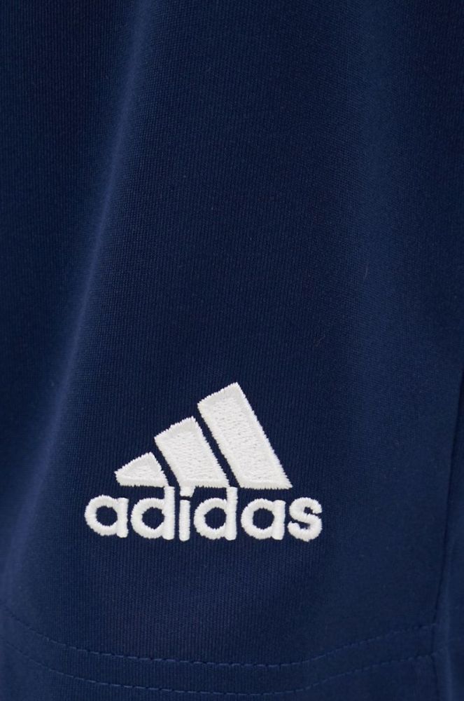 Шорти для тренувань adidas Performance Entrada 22 жіночі колір синій однотонні висока посадка фото 4
