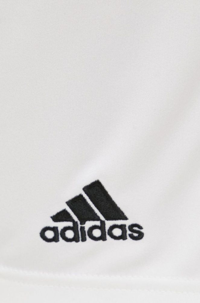 Шорти для тренувань adidas Performance Entrada 22 жіночі колір білий однотонні висока посадка фото 4