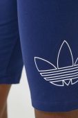 Шорти adidas Originals жіночі колір синій з принтом висока посадка (2559331)