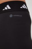 Шорти для тренувань adidas Performance Techfit Period Proof жіночі колір чорний з принтом висока посадка