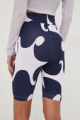 Шорти adidas Performance Marimekko жіночі колір синій візерунок висока посадка