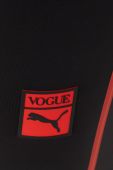 Шорти для тренувань Puma X Vogue жіночі колір чорний з принтом висока посадка 535080-01
