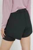Шорти для бігу Fila Racine жіночі колір чорний однотонні висока посадка