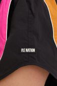 Шорти для бігу P.E Nation Running Track жіночі колір чорний візерунок середня посадка