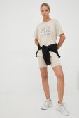 Шорти для тренувань P.E Nation Phased жіночі колір бежевий однотонні висока посадка