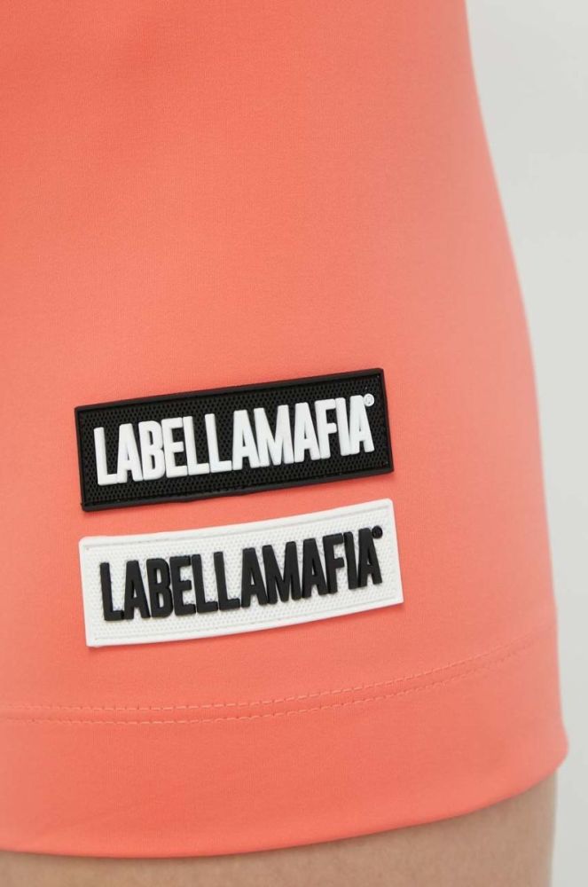 Шорти для тренувань LaBellaMafia Go On жіночі колір помаранчевий з аплікацією висока посадка фото 5